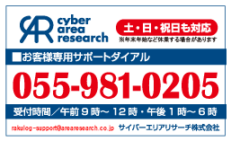 サポートダイヤル　055-981-0205